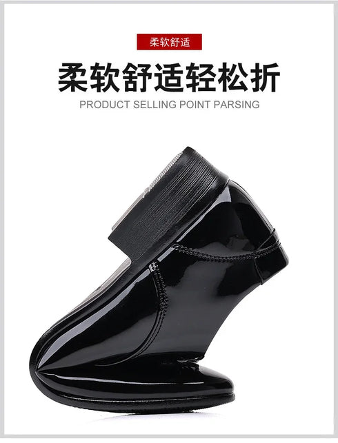 Elegant Oxford Leather Shoes for Men - Breathable and Comfortable Formal Flats for Office, Weddings, and Daily Wear - Perfect Plus Size Business Footwear with Pointed Toe Design